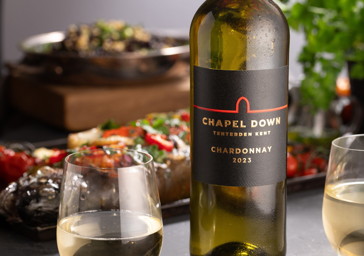 WHOLE ROASTED TROUT SERVED WITH CHAPEL DOWN CHARDONNAY – Chapel Down