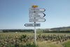 Chapel Down on French sign showing directions 