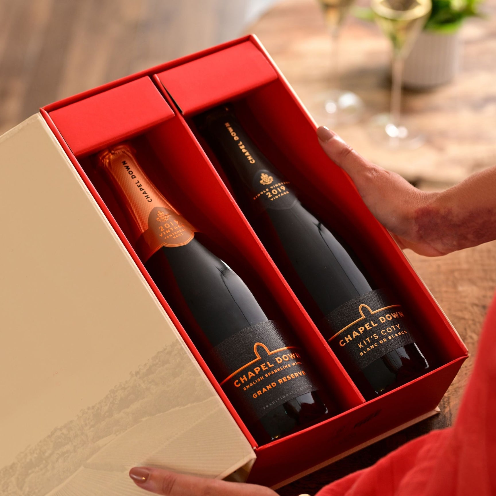 Grand Reserve and Kit's Coty Blanc de Blancs in a Gift Box